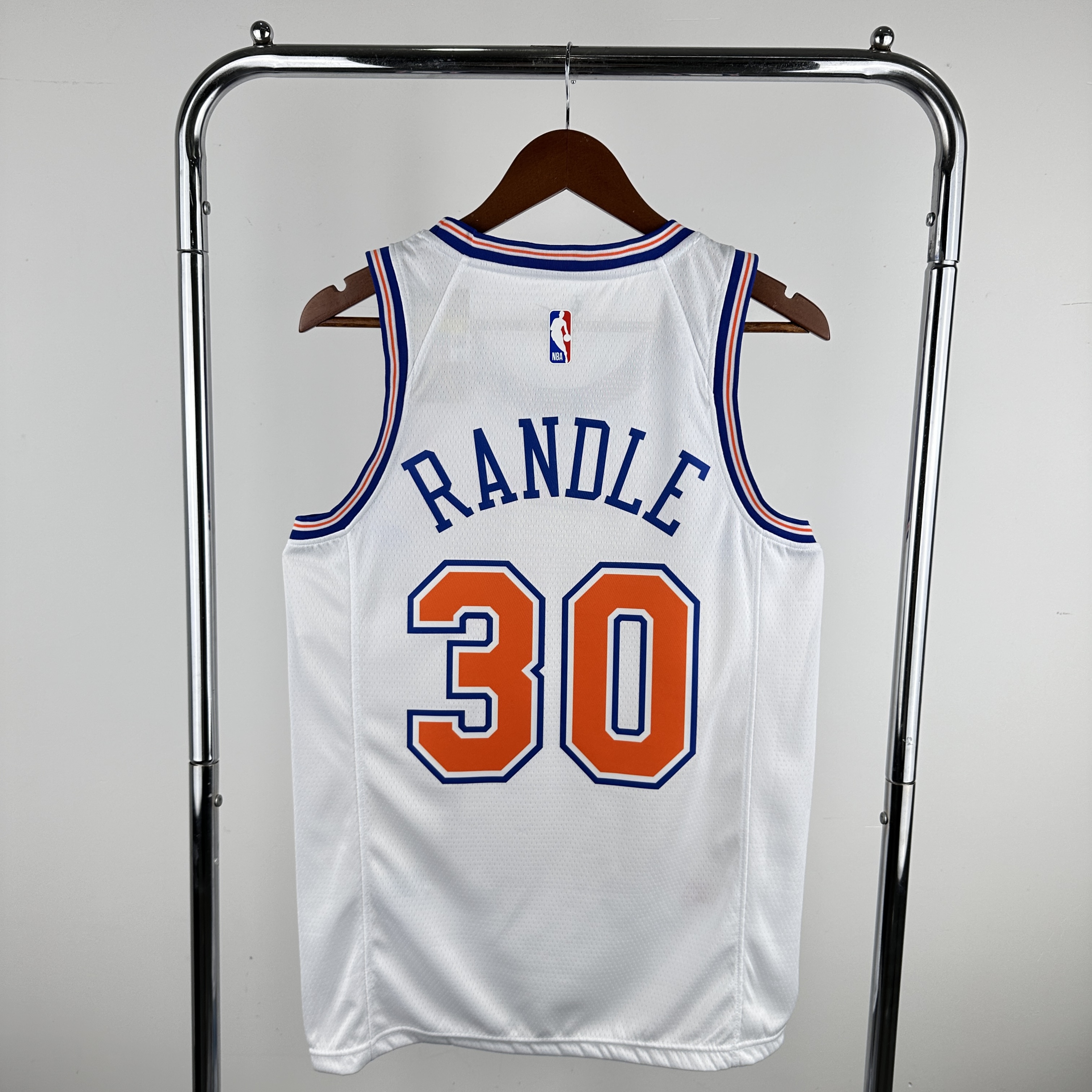 Men New York Knicks #30 Randle White Nike 2024 NBA Jersey->new york knicks->NBA Jersey